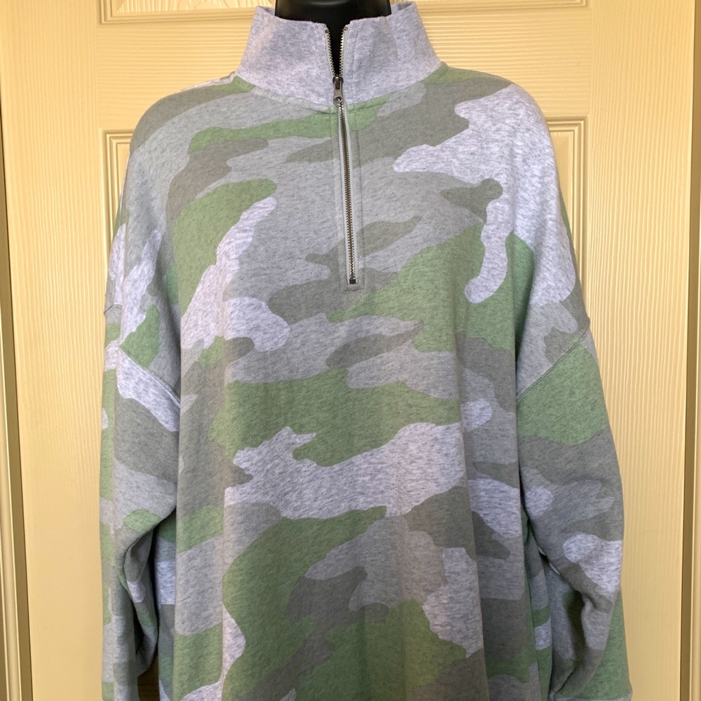 Half Zip Army Aerie Sweater